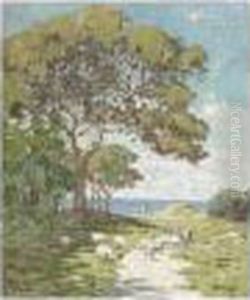 Berger Et Son Troupeau by Sophus Theobald Levinsen