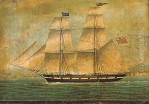 The brig Hawkhill of Kincardine in the Mediterranean off Smyrna