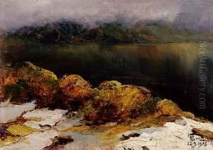 Lago D'inverno by Giuseppe Augusto Levis