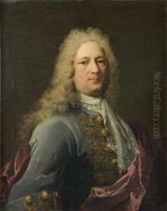 Portrait D'homme A L'habit Bleu Et A L'etole Mauve Portrait D'homme A L'habit Bleu Et A L'etole Mauve