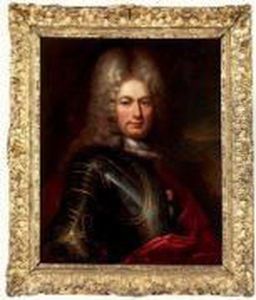Portrait D'homme A La Cuirasse by Robert Tournieres