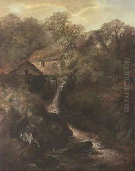 The old mill by Thomas Creswick