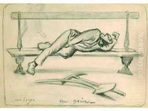 En Greve. by Alphonse Levy