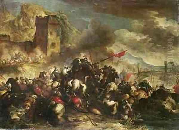 Cavalry skirmishes between Crusaders and Turks 2 - view 1