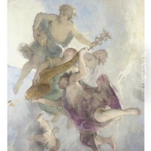 Study For A Ceiling Decoration by Henri Leopold Levy