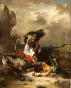 Scene From The Greek War Of Independence by Henri Leopold Levy