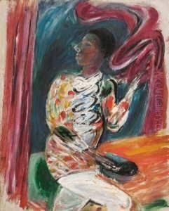 Clown (harlekin) by Rudolf Levy