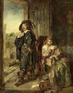 Cavallier Mit Dame. 1869. Cavallier Mit Dame. 1869.