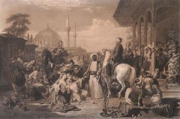 The Slave Market, Constantinople - view 1