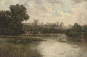 Windsor From The Thames by J. Lewis