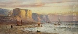 Fishing Boats Setting Out On The South Coast by Lennard Lewis