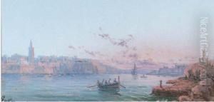 The Fishing Fleet Heading Out To Sea by Lennard Lewis