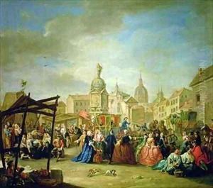The Madrid Fair in the Plaza de la Cebeda