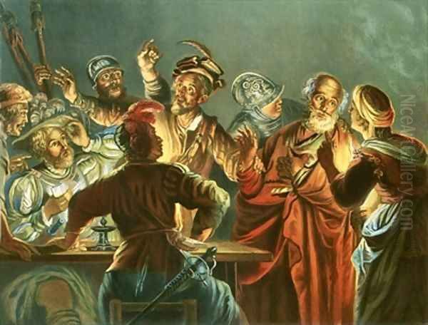 Peter denying Christ - view 1