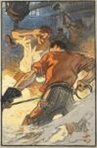 The Furnace Fire by Joseph Christian Leyendecker