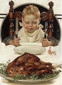 The Thanksgiving Feast by Joseph Christian Leyendecker
