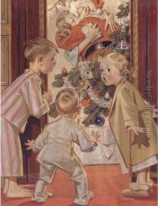 I Saw Mommy Kissing Santa Claus by Joseph Christian Leyendecker