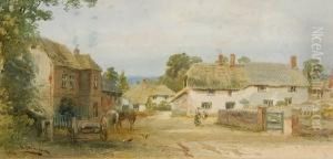 A View Of Awliscombe Village by Alfred Leymann