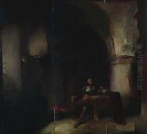 'int rieur Du Ch teau-fort De Bouchout' by Henri Leys