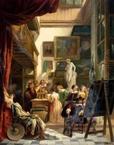 Inhet Atelier by Henri Leys