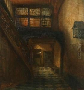 Interior Of The Antwerp 'brouwershuis' by Henri Leys
