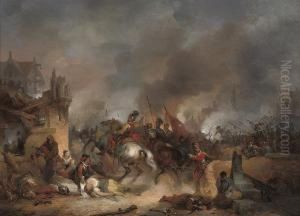 The Siege Of Antwerp by Henri Leys