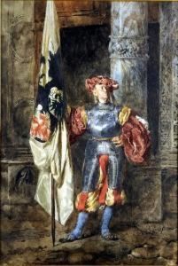 [le Porte-drapeau] (date 1850) by Henri Leys
