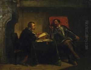 At The Notary by Henri Leys