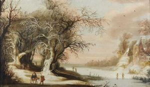 Paysage De Neige, Anime De Personnages by Gijsbrecht Leytens