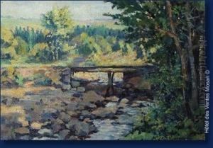 L'eau Rouge A Blanchimont by Modeste Jean Lhomme