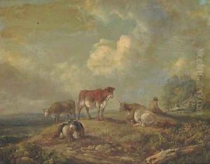 A drover with cattle