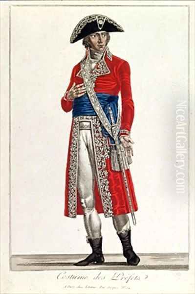 Costume of a Prefect during the period of the Consulate 1799-1804 of the First Republic - view 1