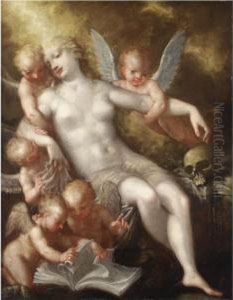 Maddalena Sorretta Da Putti by Marco Liberi