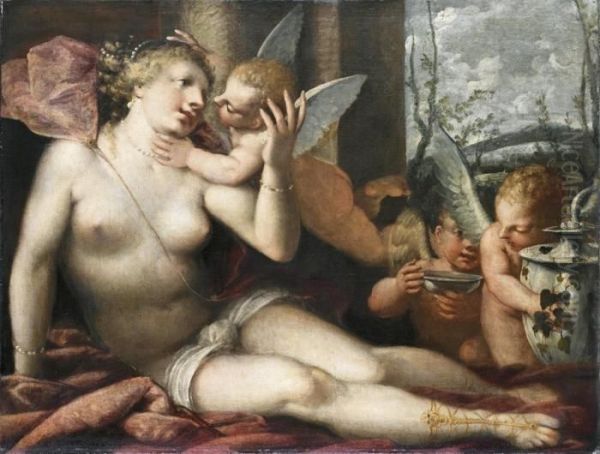 Venere Con Amorini - view 1