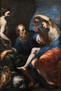 Lot And His Daughters by Pietro Liberi