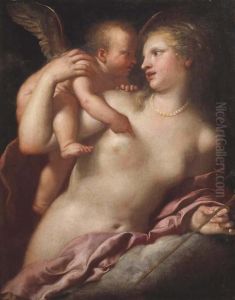 Venere E Amore by Pietro Liberi