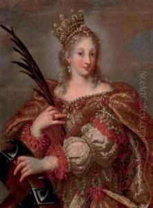 Gentildonna Nelle Vesti Di Santa
 Caterina Di Alessandria; Gentildonna Nelle Vesti Di Santa Margherita Di
 Antiochia