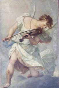 An Angel Playing The Violin by Pietro Liberi