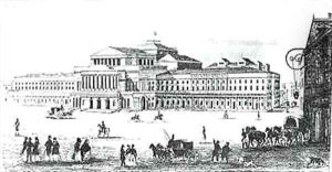 View of the Grand Theatre Warsaw by Corazzi, Antonio