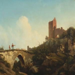 Scenery From Theruined Castle Hammershus, Bornholm