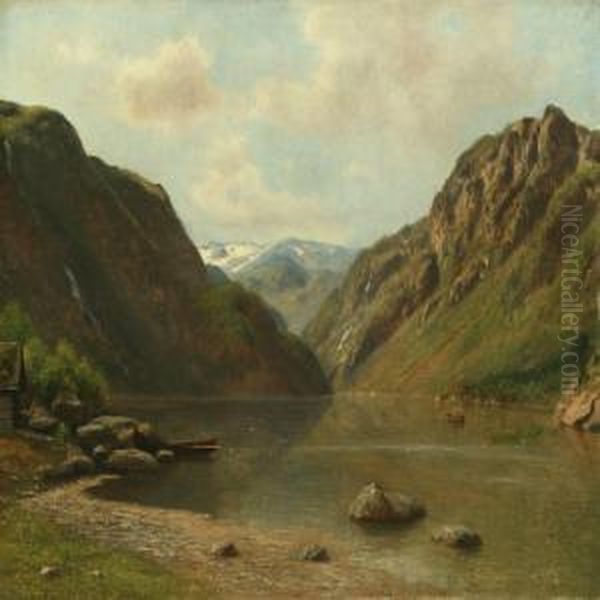 Scenery From Sandvenvandet In Hardanger, Norway - view 1