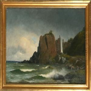 Athelligdomsklipperne Rocks At Bornholm Island, Denmark