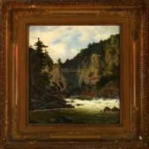 View Fromvrangfoss, Norway by Georg Emil Libert