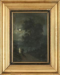 A Moonlight Rendevouz, Norway by Georg Emil Libert