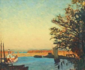 An Der Elde Bei Plau by Hans Licht