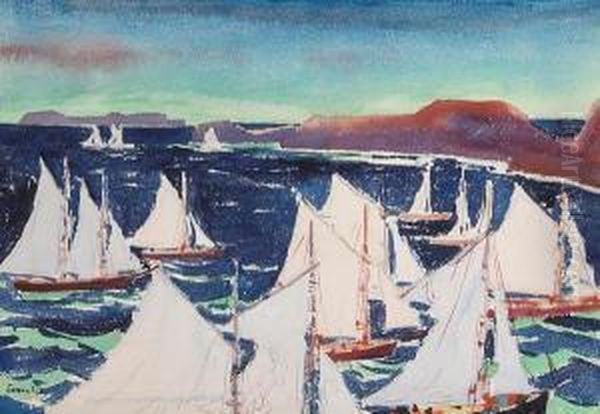 Fishing Boats Returning To Harbor - view 1