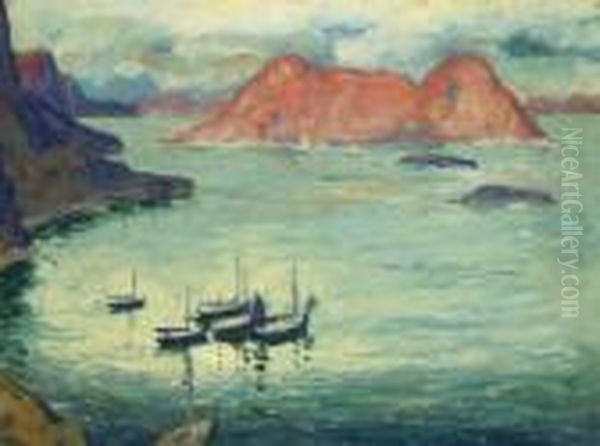 Midnight, Lofoten Islands, Norway - view 1