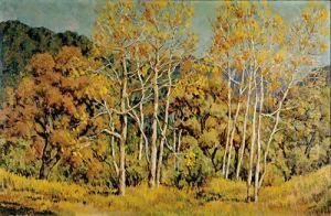 Autumn Birches by Jonas Lie