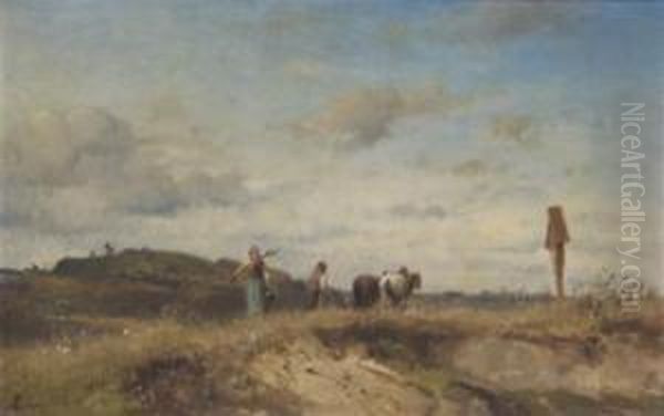 Landscape With Figures And Cow - view 1