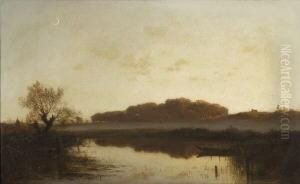 Abend An Der Oise Ii: by Adolf Heinrich Lier